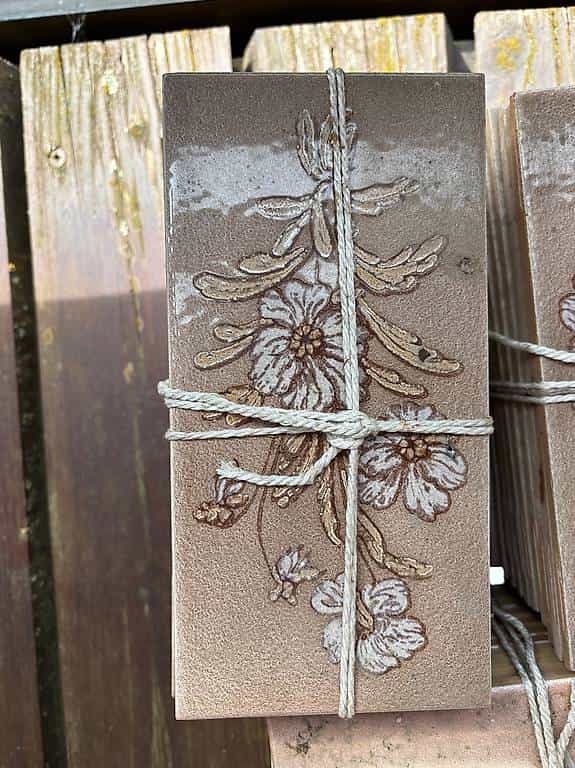 ca. 100 Stück Vintage-Badezimmervliesen