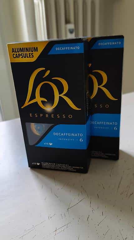 Gratis: 2x L'OR Decaffeinato Kapseln, Nespresso-kompatibel