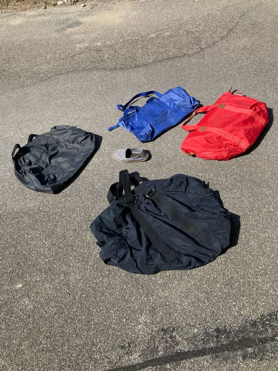 Vier Reisetaschen