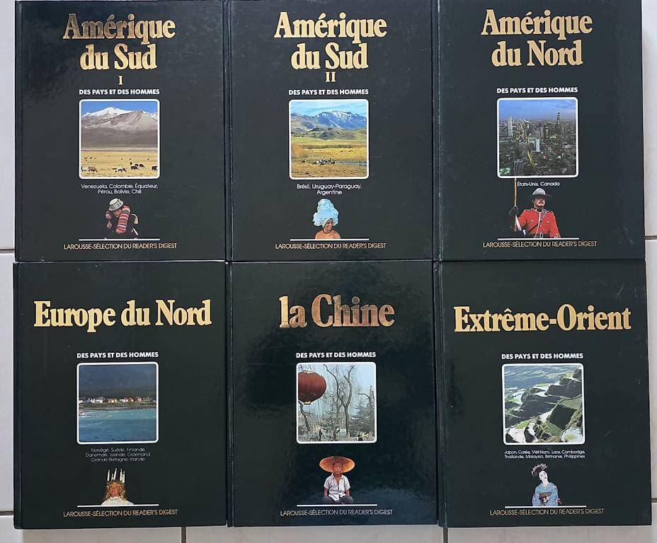 Collection Larousse Des pays & des hommes 6 vol. historique