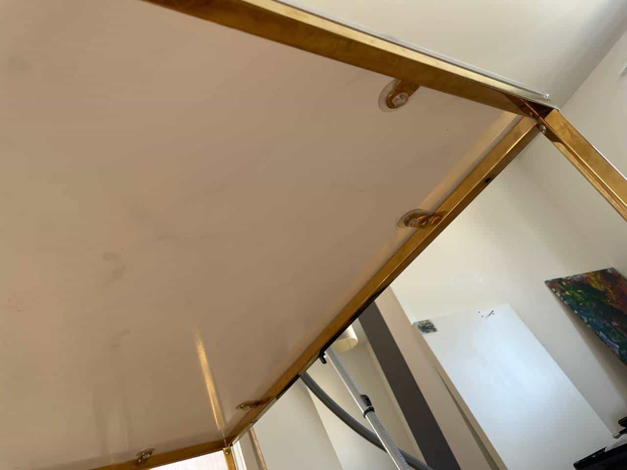 Sofa-Tisch Marmor und Gold
