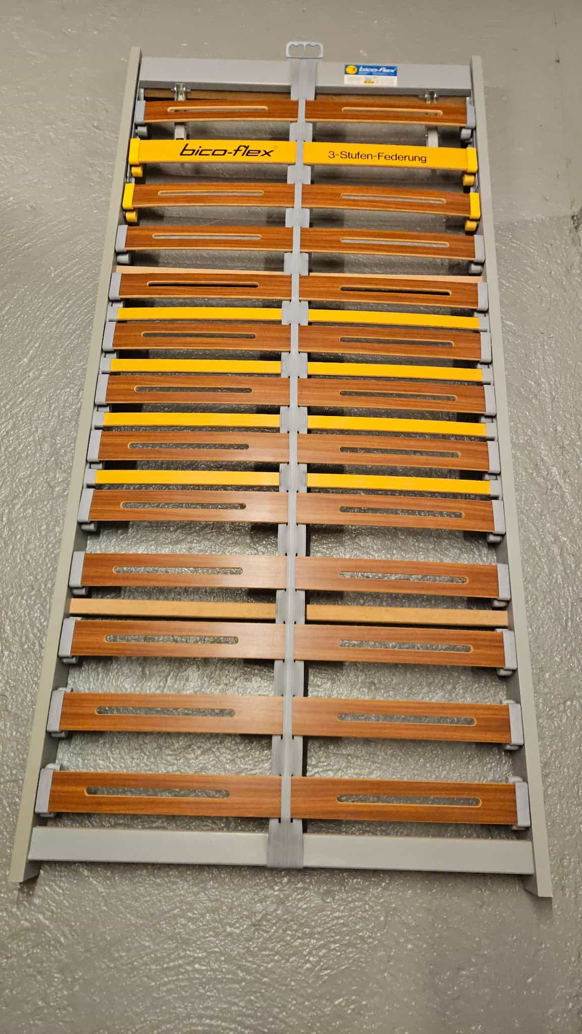 Lattenrost BicoFlex 88 x 187 mit 3 Stufen-Federung, grau