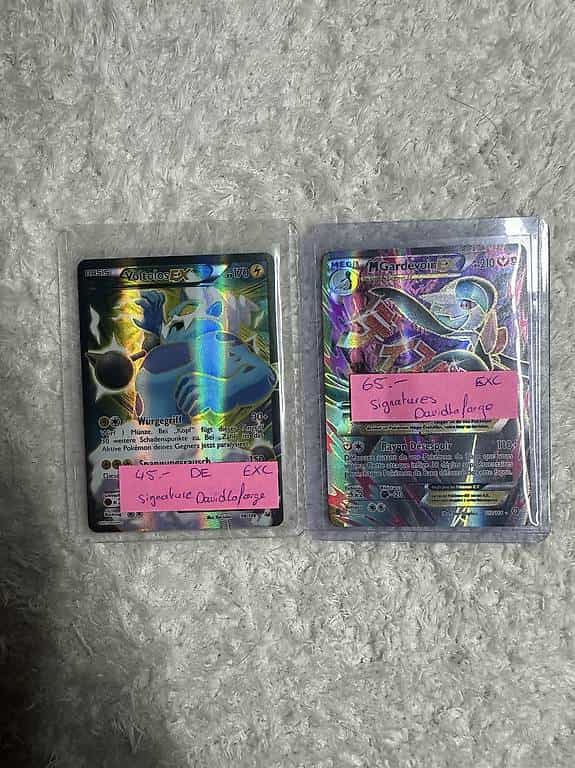 Cartes Pokémon Signed