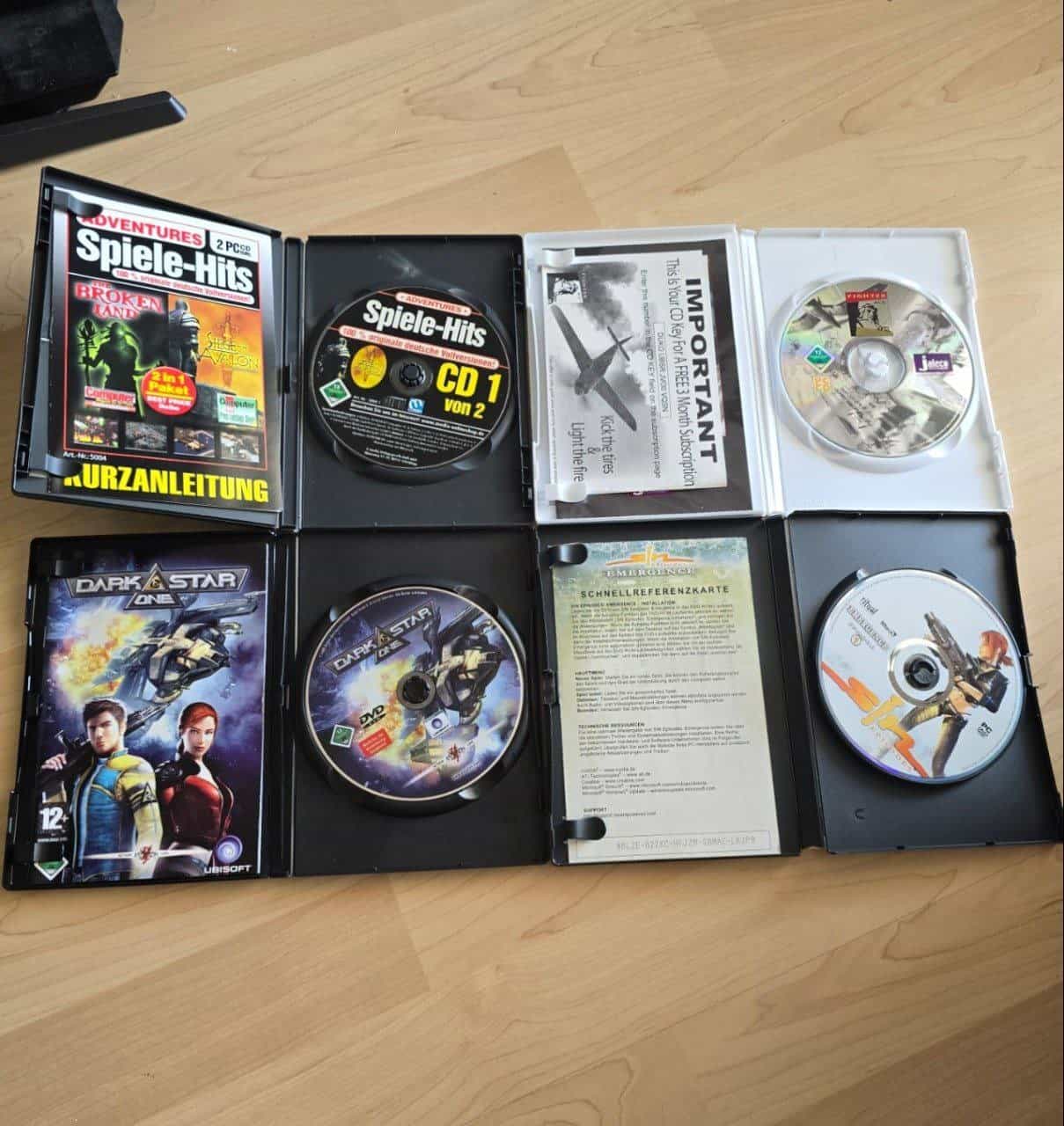 Diverse Computer-Spiele auf DVD