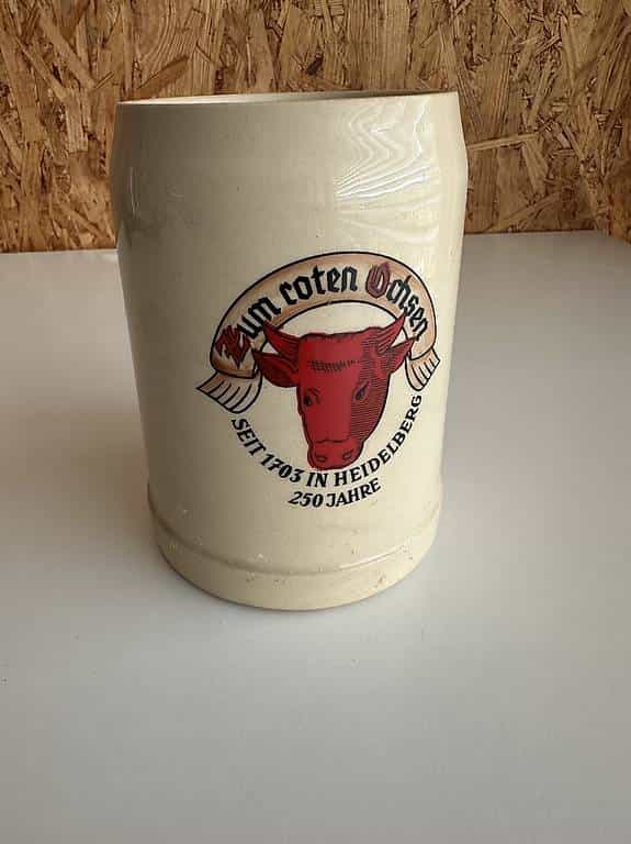 Chope à bière vintage grès Céram