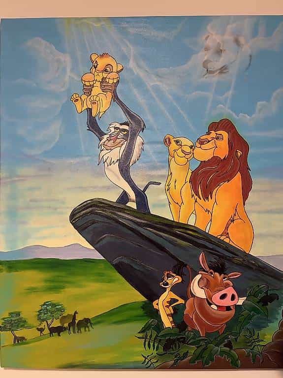 Leinwandbild König der Löwen 160cm