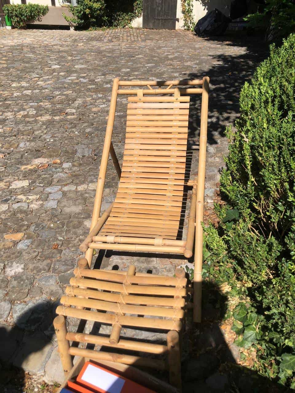 Bambusliegestuhl