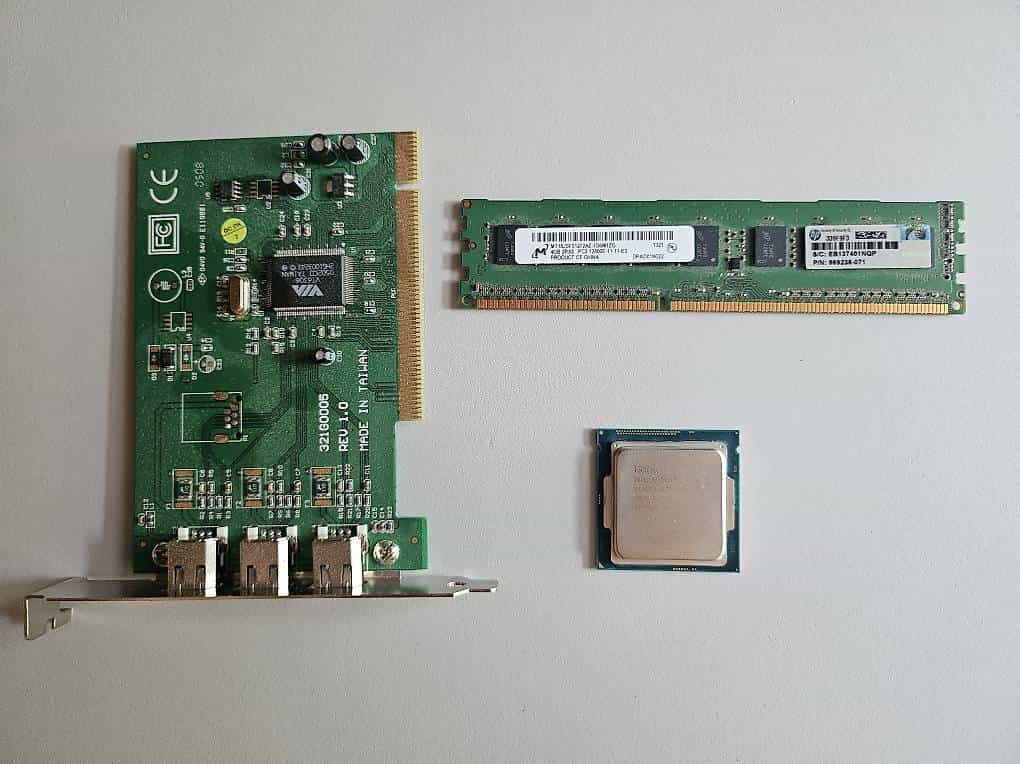 A donner Processeur RAM carte PCI