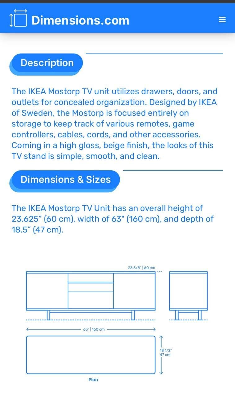 IKEA Mostorp TV-Unit