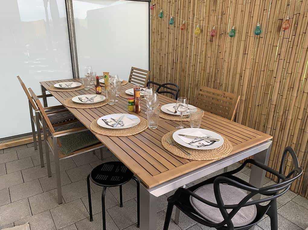 Gartentisch mit 4 Gartenstühlen