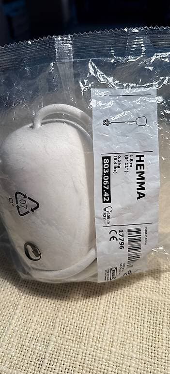 Lampenaufhängung von Ikea/ Hemma