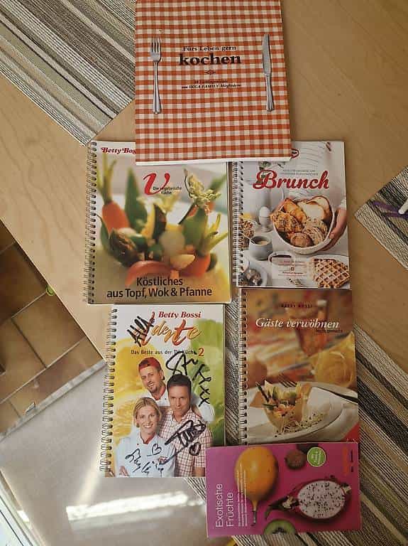 Kochbücher Betty Bossi und Grillbücher