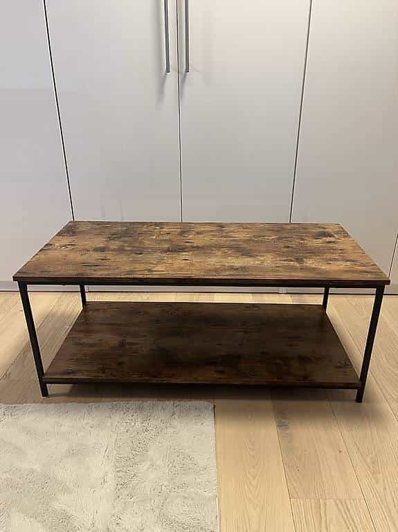 Wohnzimmertisch Holzoptik Metallgestell guter Zustand