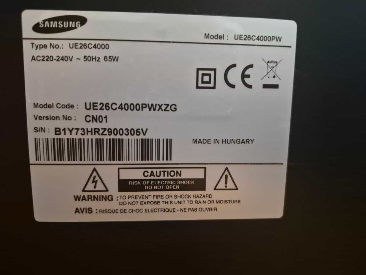 Samsung Monitor UE26C4000