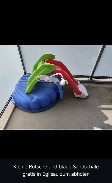 Tolle Rutsche und Sandmuschel
