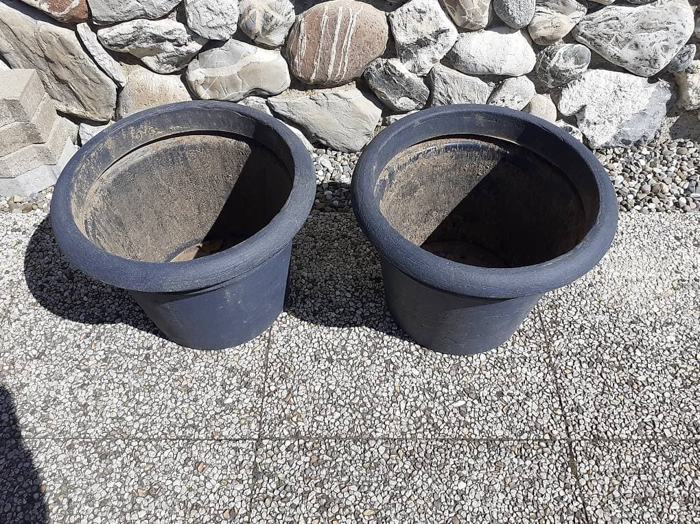 Pflanzenkübel 4 Stk. Kunsstoff 2x30cm 2x38cm