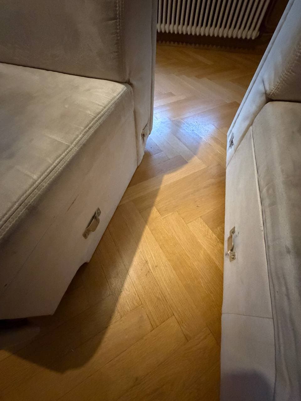 Interio Sofa Beige (ausziehbar)