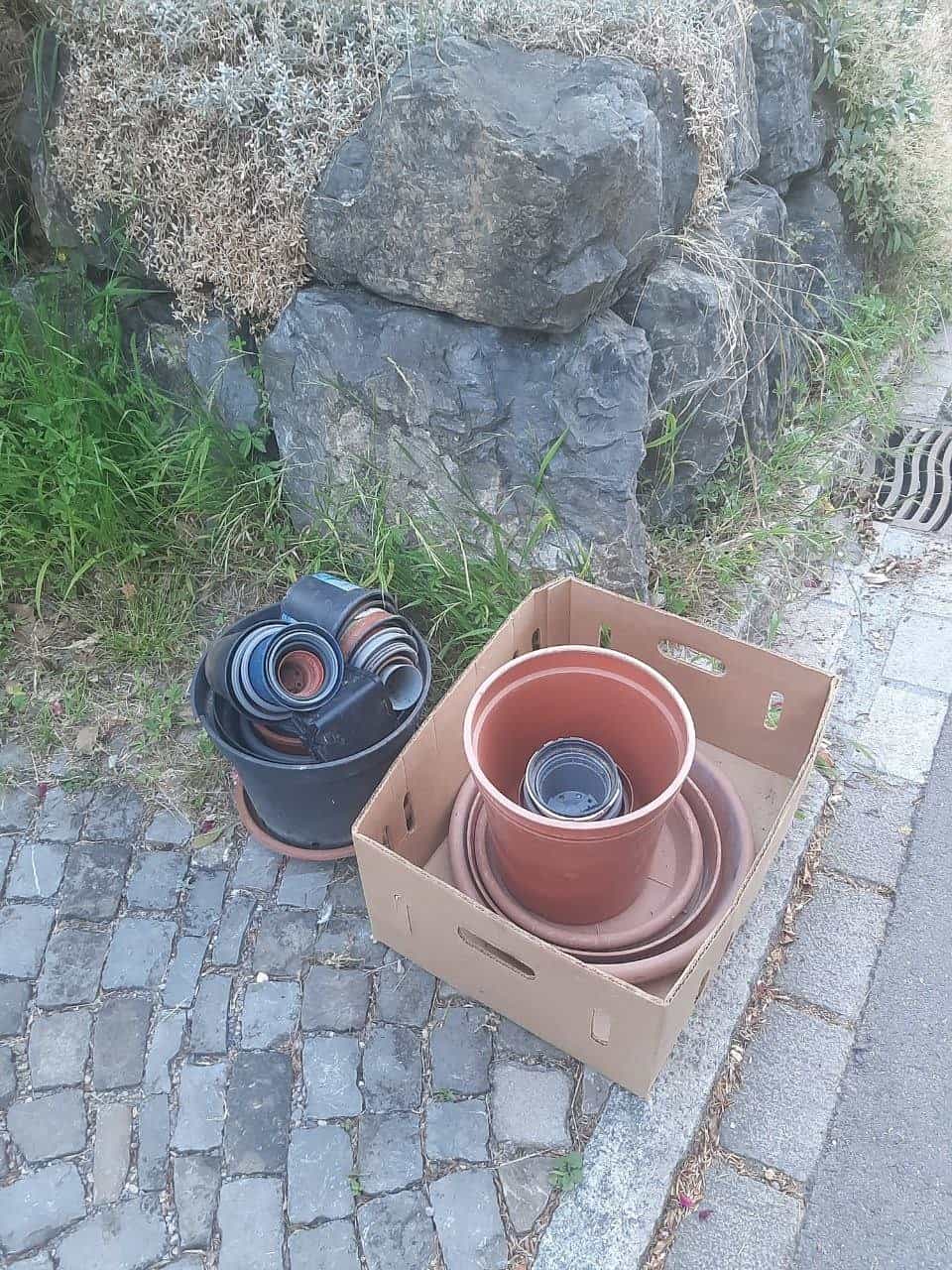 Töpfe gratis abzuholen