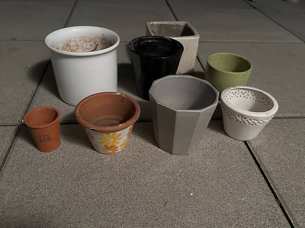 Divers cache-pots GRATUITS