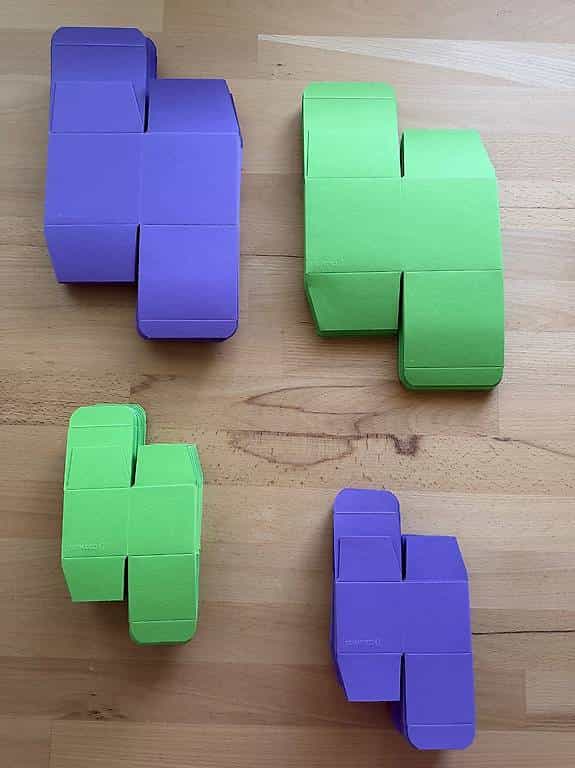 Geschenkschachteln / Würfelschachteln von Buntbox - 81 Stück