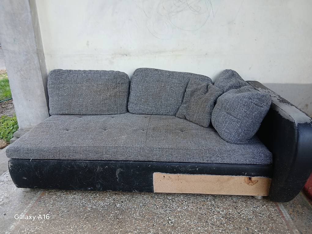 Sofa, Anthrazitfarbe, grau