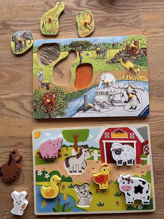 2 Holz Puzzle