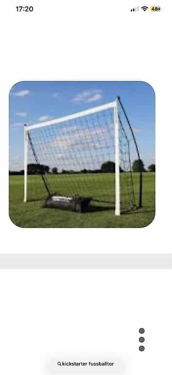 Kickstarter Fussballtor