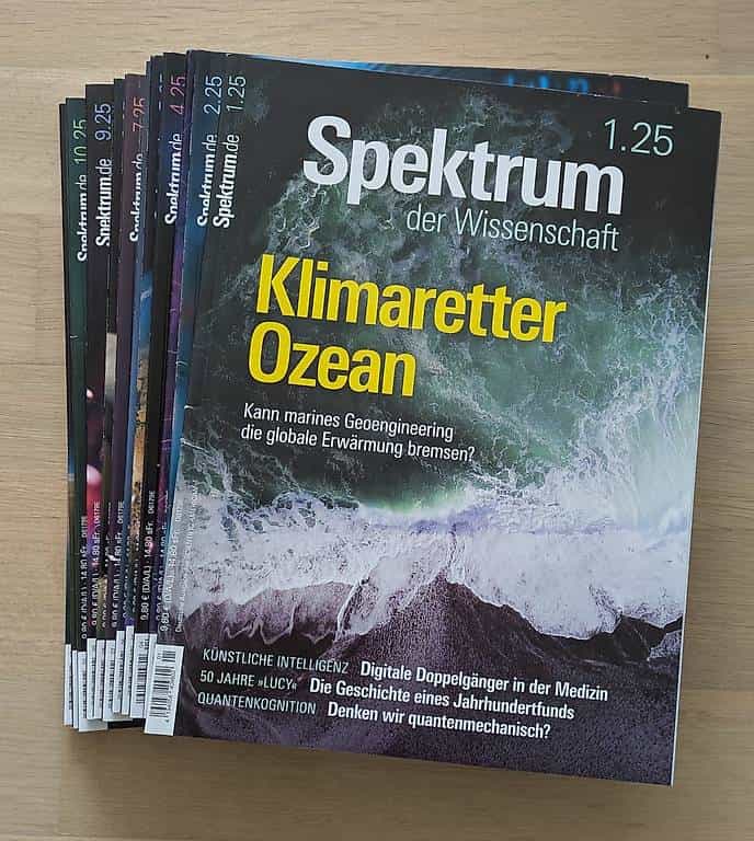 Spektrum der Wissenschaft 2025, 2024, 2023