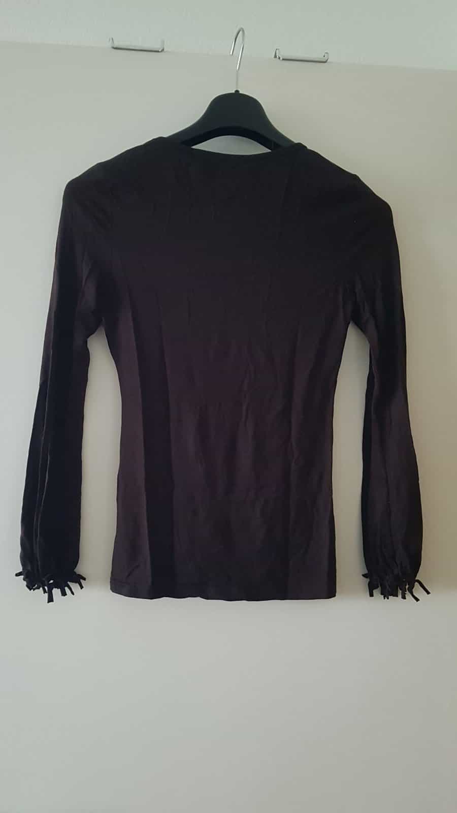 Pull léger brun col V, taille S/M