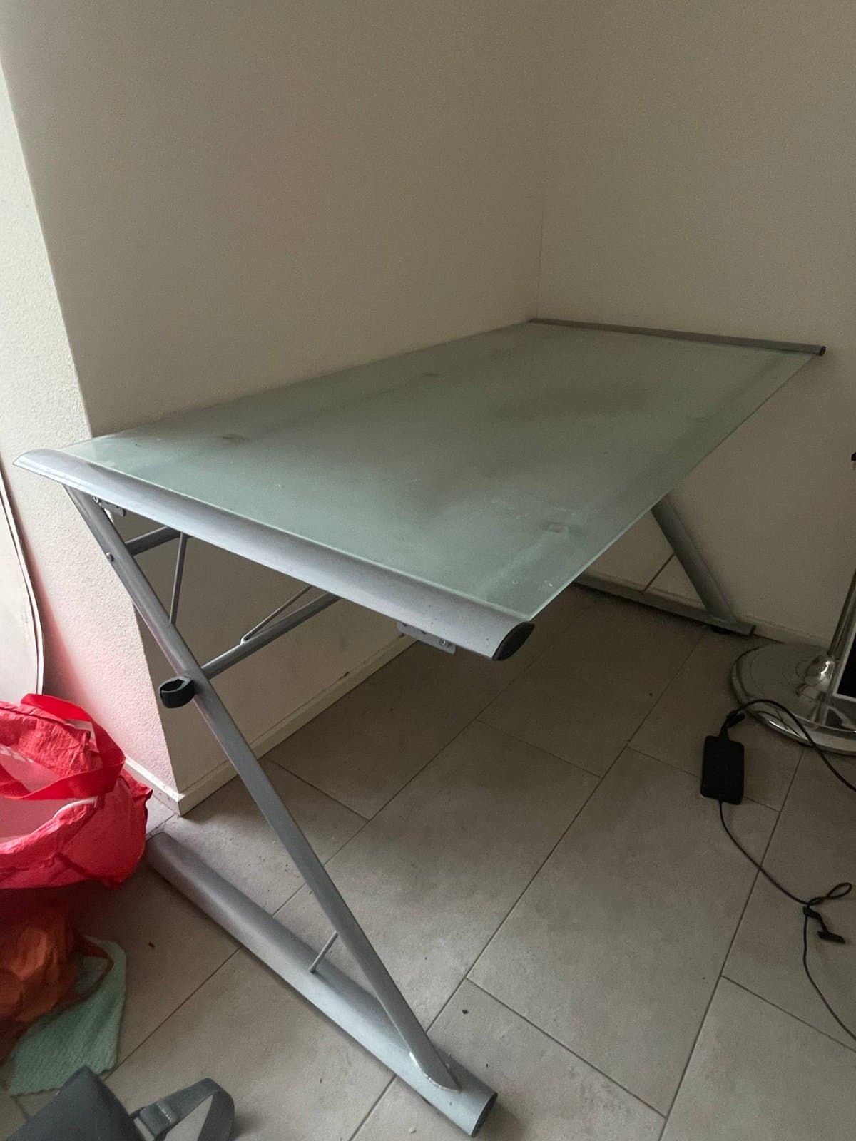 Glastisch 140x70x75cm