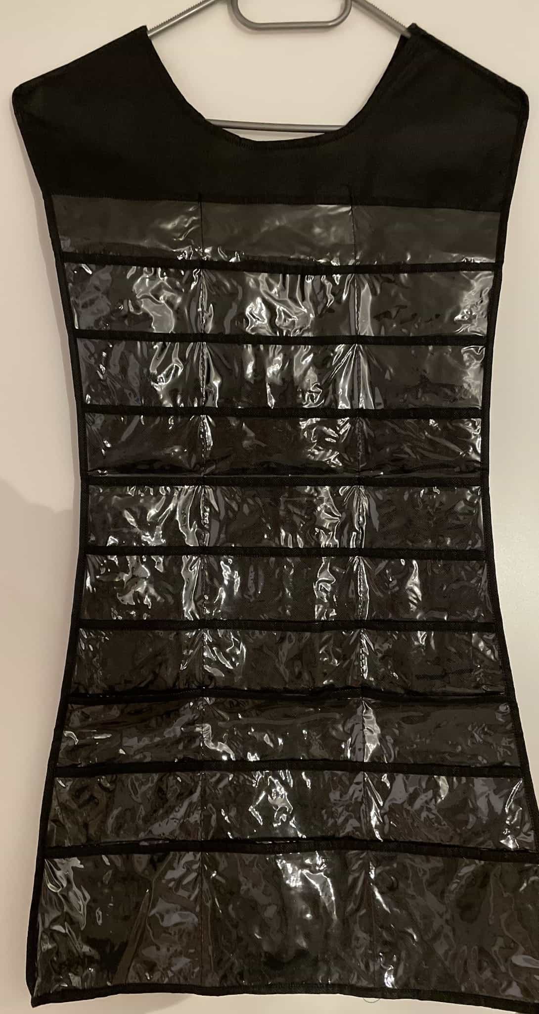 Hängeorganizer Kleid-Form, schwarz