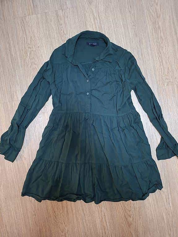 Kleid grün & schwarz