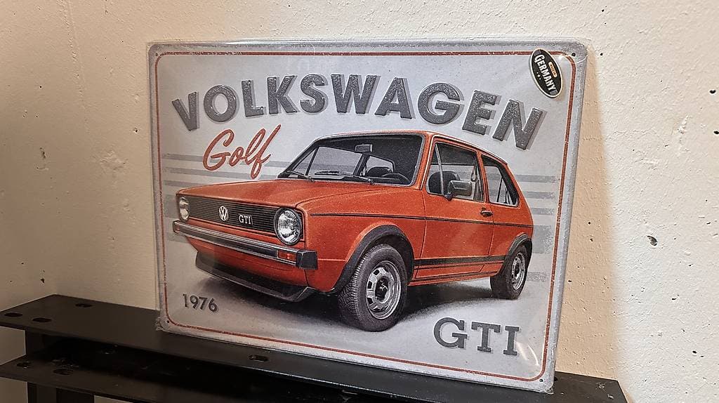 Golf 1 Blechschild