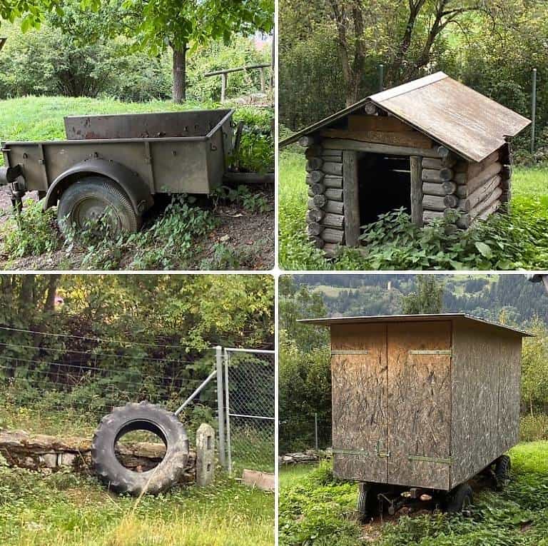 bauwagen gartenhäuschen anhänger pneu
