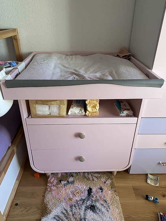 Ikea Wickeltisch Myllra rosa