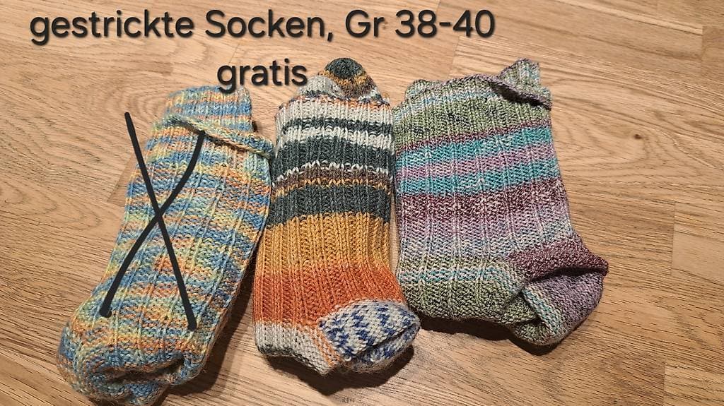Gestrickte Socken Gr 38-40 (eher 38)