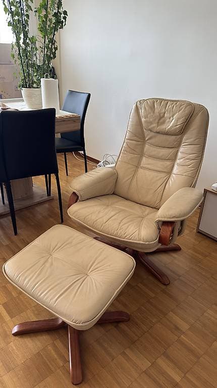Fauteuil de relaxation avec repose pieds à donner