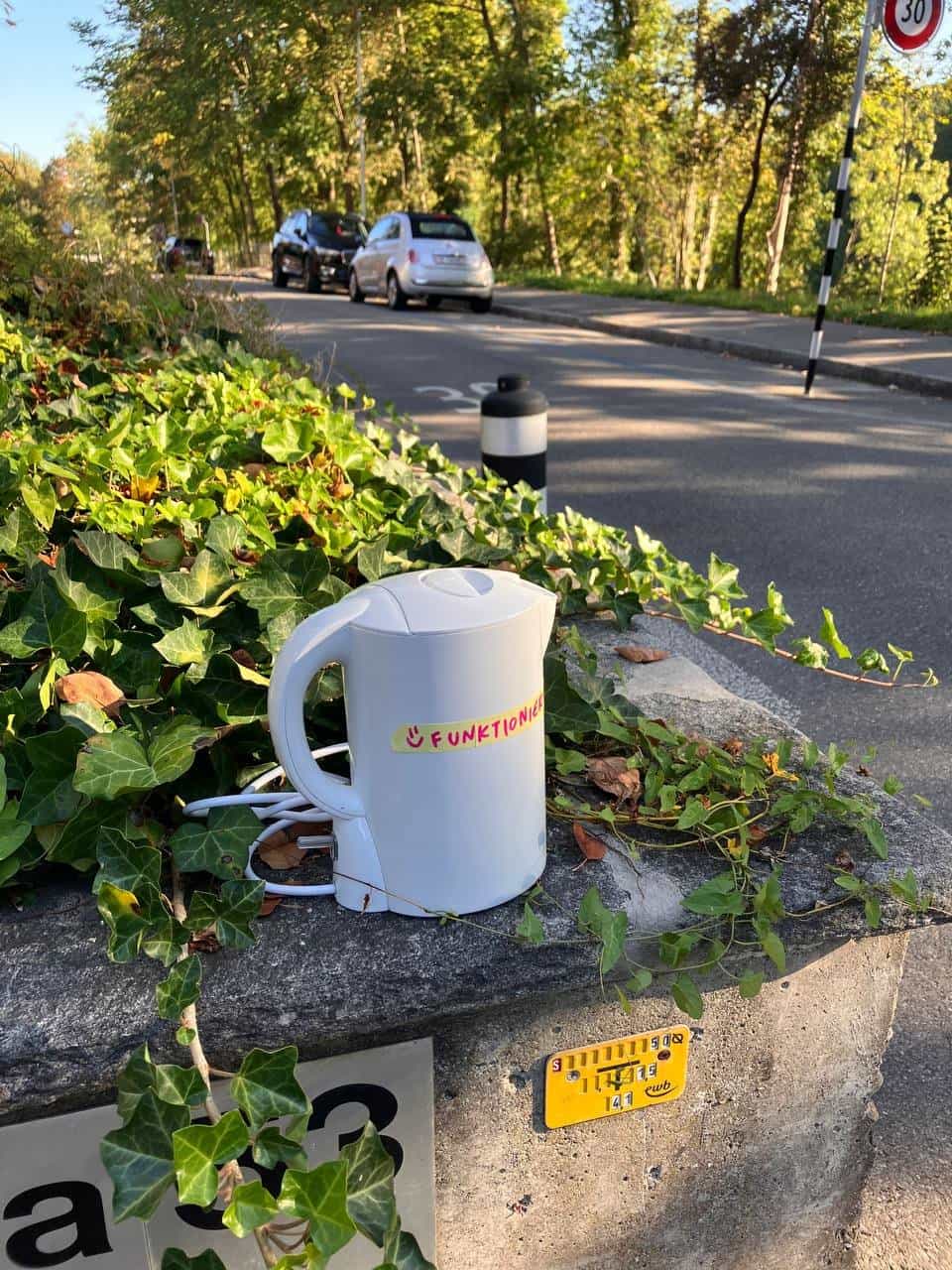 Wasserkocher zu verschenken