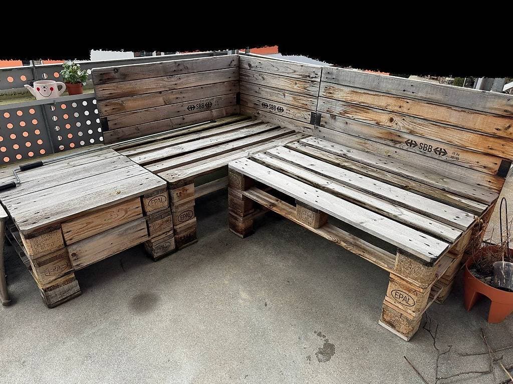 Europalette Gartenmöbel Balkonmöbel