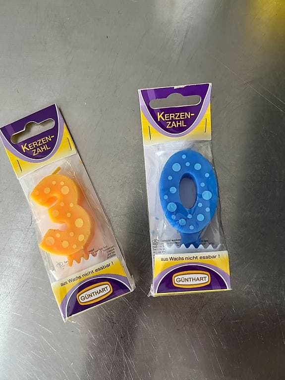 Zahlen-Kerzen