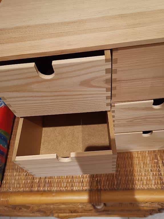 Schubladenstock / Mini Kommode mit 6 Schubladen
