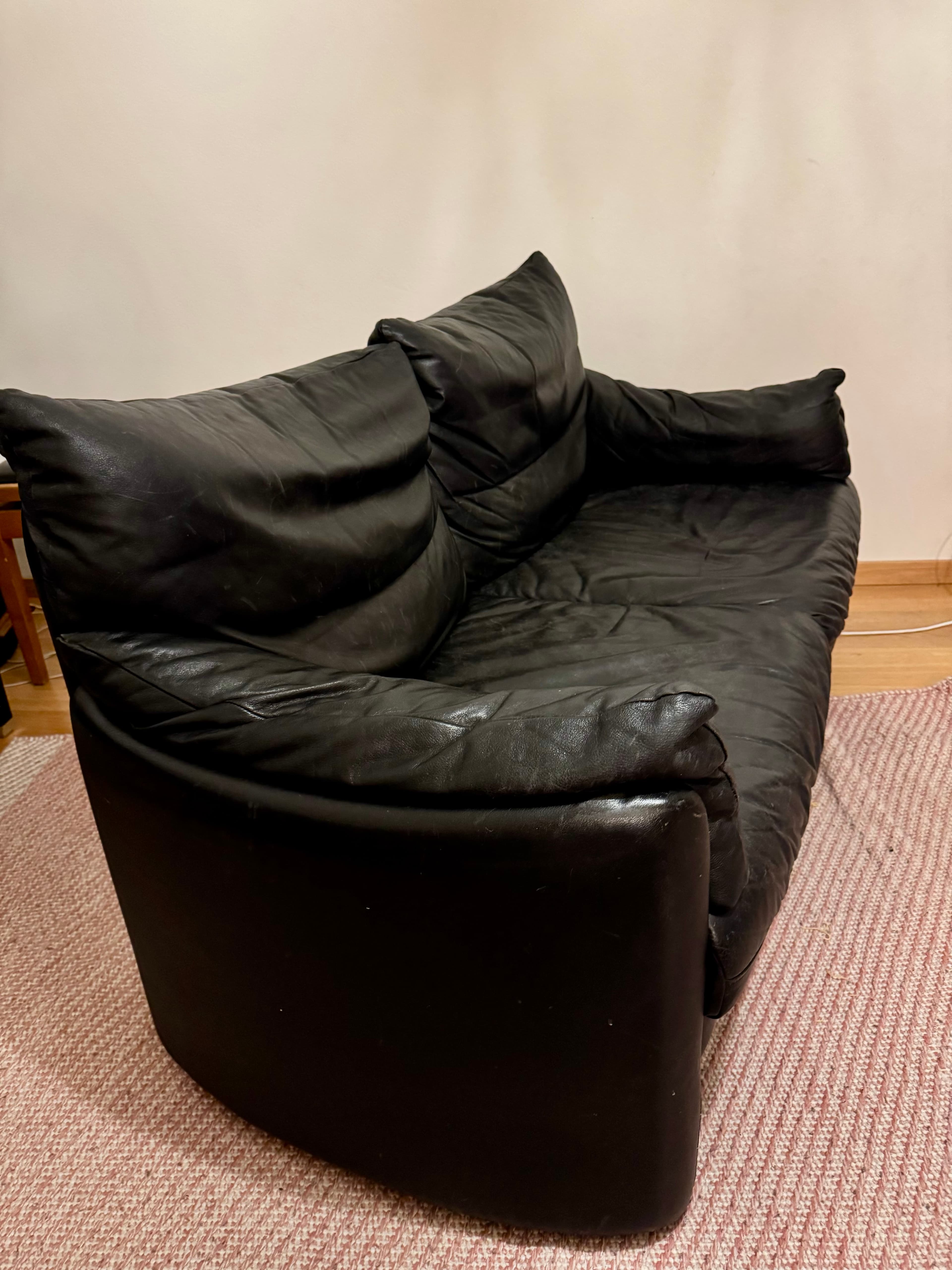 Sofa Leder schwarz in Zürich 8005