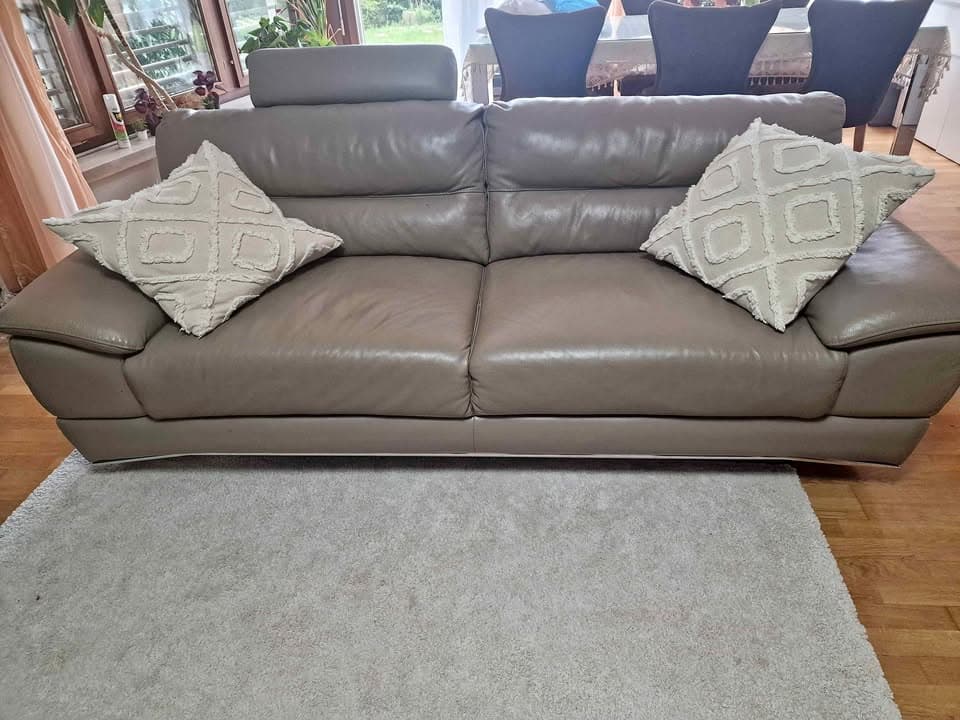 Gratis Echt leder sofa