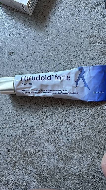 Hirudoid Creme angefangen
