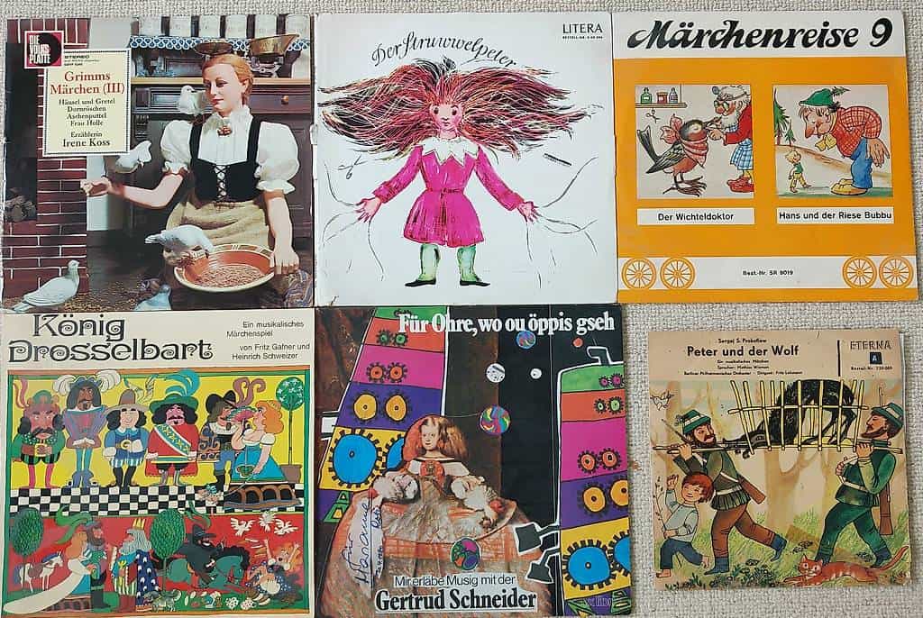 6 Schallplatten LPs Klassik Märchen Hörspiele Kinder GRATIS