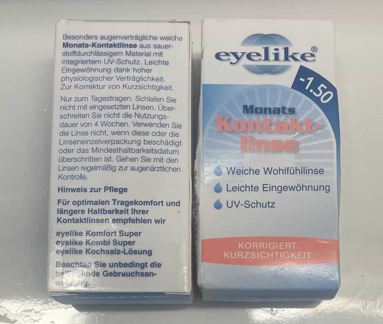 2x Monatslinsen -1.5 (ungeöffnet)