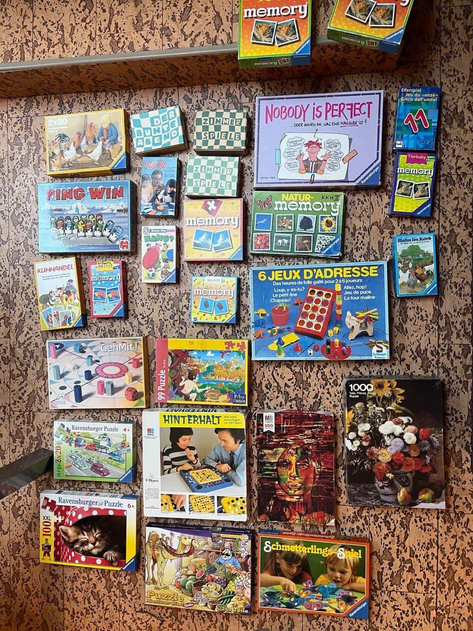 Verschiedenste ältere Spiele abzugeben