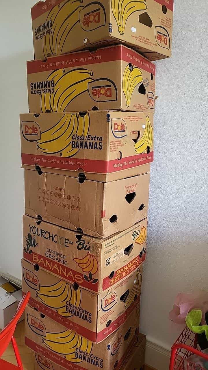 8 Bananenkisten gratis