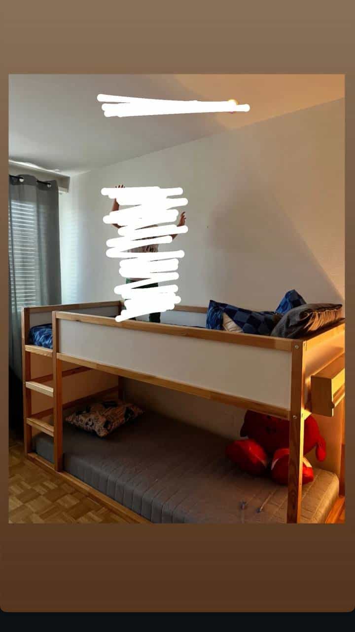Bett 90x200 (ohne Matratze) - Einzel- oder Etagenbett