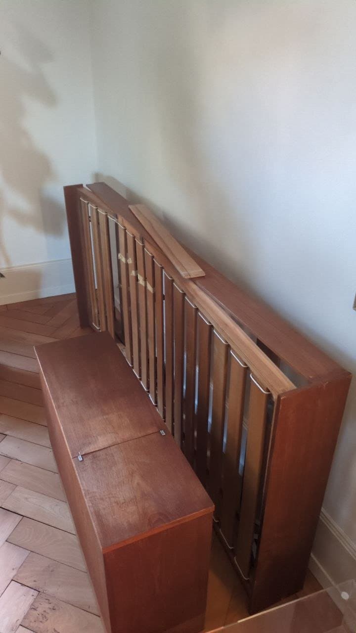 Bett 90x190 Mid-Century Modern gratis